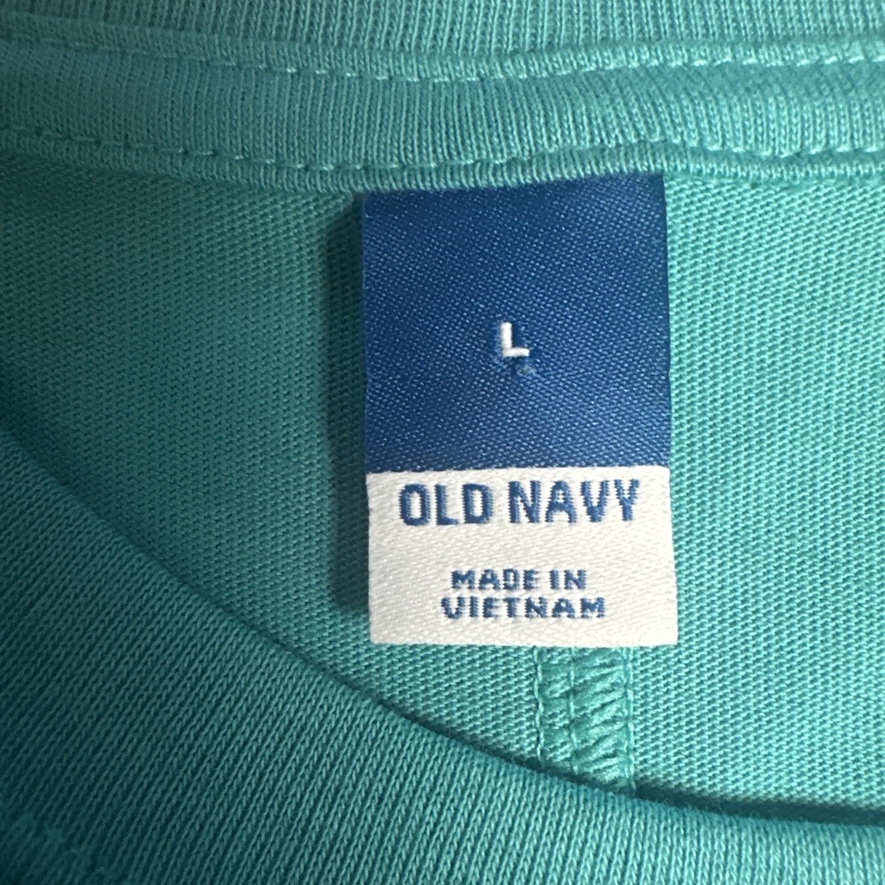 Old Navy Sleeveless Knit Shift Dress Teal Tank Dress Casual Beach Cover Up NWT L - Picture 4 of 8